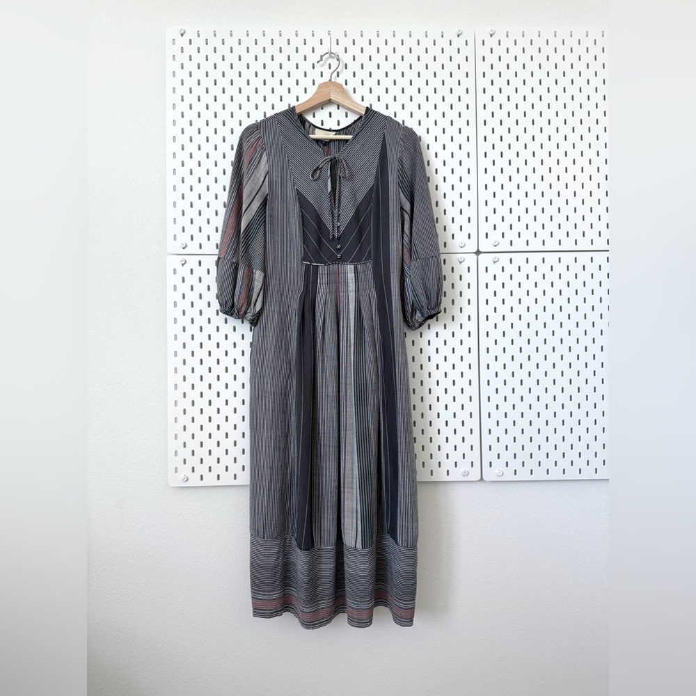 Patterned Cotton Maxi Dress